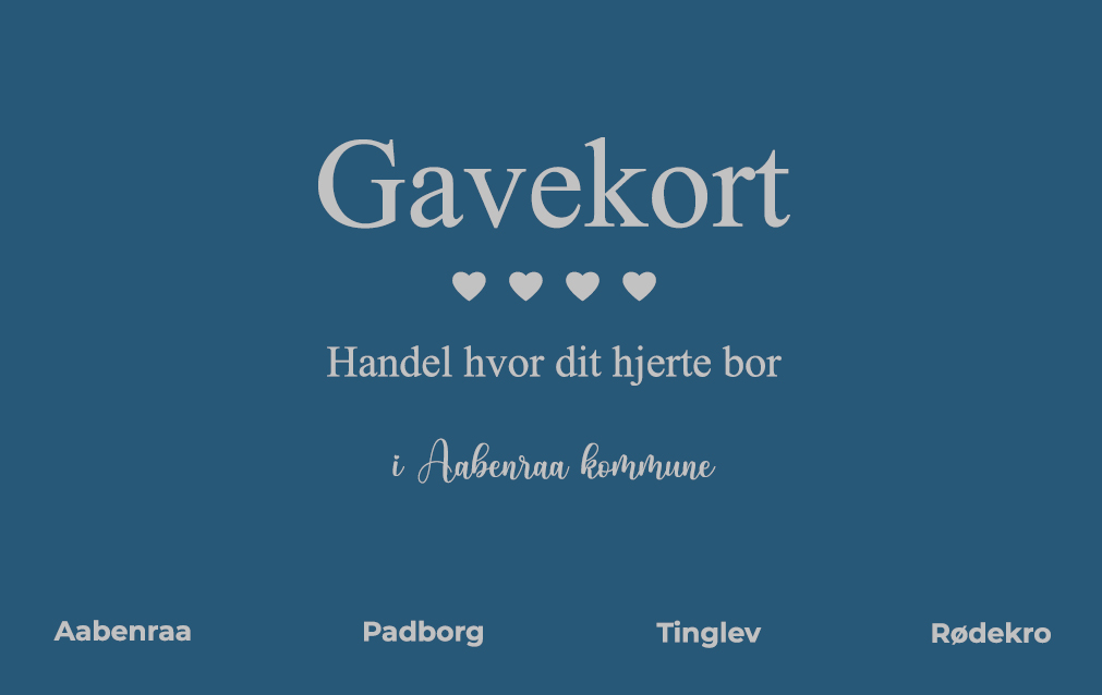 Gavekort - Handel hvor dit hjerte bor i Aabenraa kommune